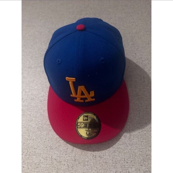 Men's New Era LA Dodgers World Series 1981 59FIFTY Fitted Hat size 7 3/8 - Picture 1 of 5